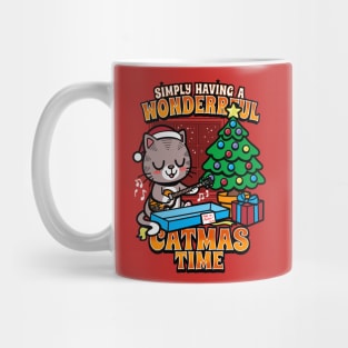 Christmas Cute Kawaii Cat Xmas Song Inspired Meme Gift For Cat Lovers Mug